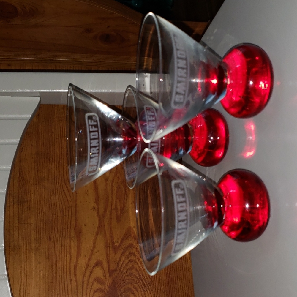 Smirnoff shot glasses